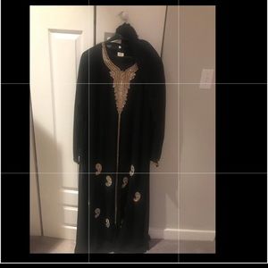Middle eastern gown, never worn, black, large